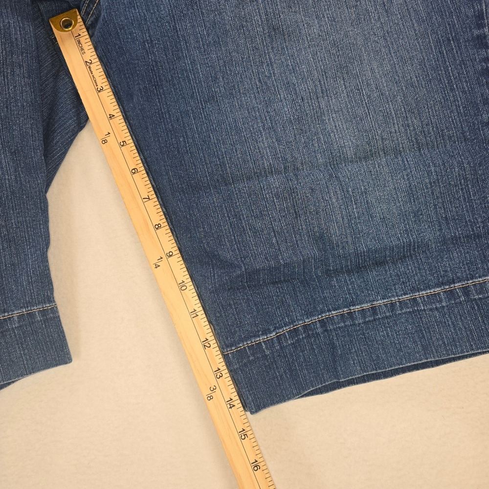 Bandolino Jeans Brady Denim Bermuda Shorts Blue Medium Wash Womens 18W - Picture 6 of 12